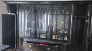 Vand mobilier de sufragerie - unicat, colectie din lemn masiv - set mobilier negru