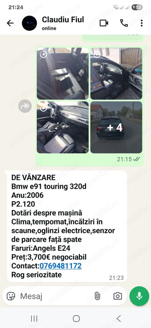 De vînzare BMW E91 Turing