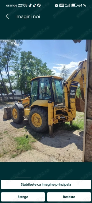 Buldoexcavator Komatsu  - imagine 6