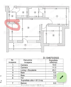 Inchiriere apartament 3 camere | mobilat si utilat nou | bloc 2023 | centrala proprie | Titan - Pris - imagine 11