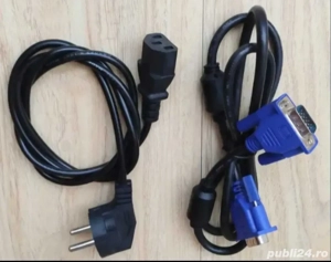 Cablu alimentare calculator   PC, monitor, imprimanta + cablu VGA.