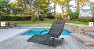 Scaun balansoar gradina Kring Palmyra, negru, nou