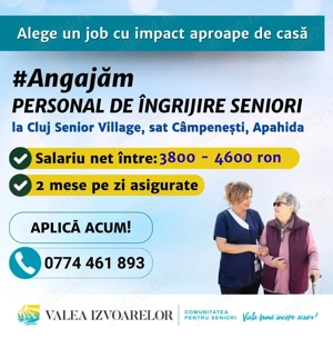 Personal îngrijire seniori