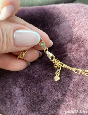 Lanț aur , model deosebit  - imagine 4