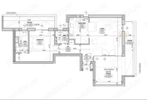 Apartament 2 camere, 2 bai, terasa privata, mobilat complet, British School - imagine 10