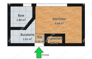 Garsoniera cu vedere panoramica in Vasile Aaron in Sibiu - imagine 4