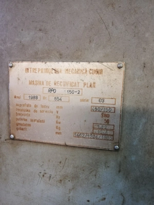 Masina de rectificat plan RPO 150 - imagine 4