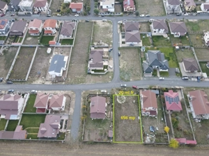 Teren în Cartier Europa   Moșnița Nouă -698 mp- Comision 0% 105.000 Euro - imagine 3