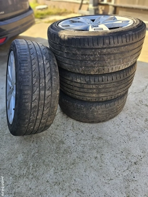 Vand set jante aliaj pe 17 cu prindere 5x112 originale Audi,Vw,Skoda,Seat  - imagine 3