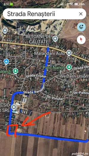 Vând teren intravilan comuna Nanov