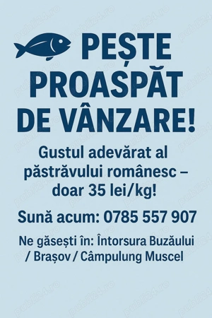 Păstrăv de vanzare