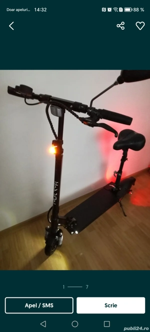 Vând o Trotineta electrica Pliabila Folosita foarte puțin 