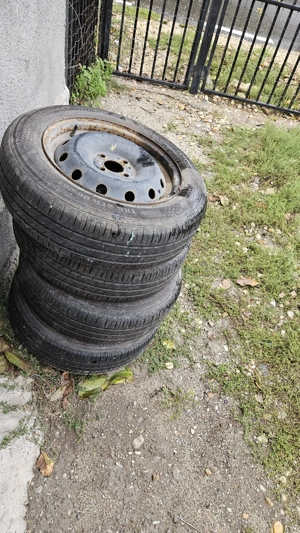5 jante tabla R15, 4x100, 6j, 60.1, ET50, Logan,185/65/15 - imagine 3