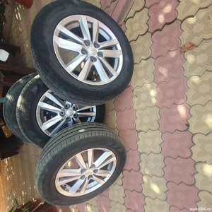 Jante aliaj  pe 17 cu anvelope - imagine 3