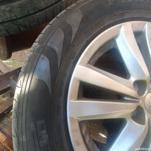 Jante aliaj  pe 17 cu anvelope - imagine 2