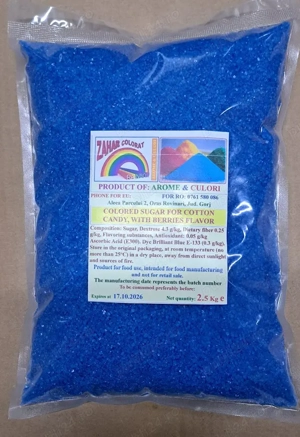 Zahar colorat, granulatie speciala 2.5 kg