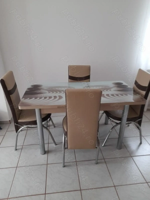 Vind masa sticla cu 4 scaune