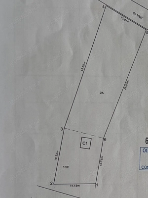 Teren intravilan 855mp, 2 cai acces, curent și canalizare 