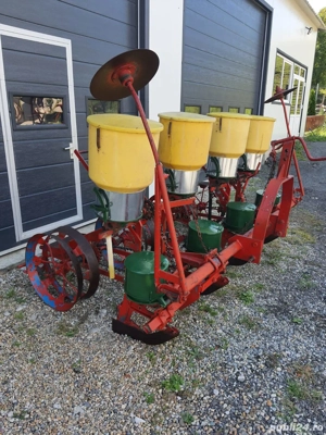 semanatoare de porumb cu 4 randuri mecanica cu fertilizare  - imagine 2