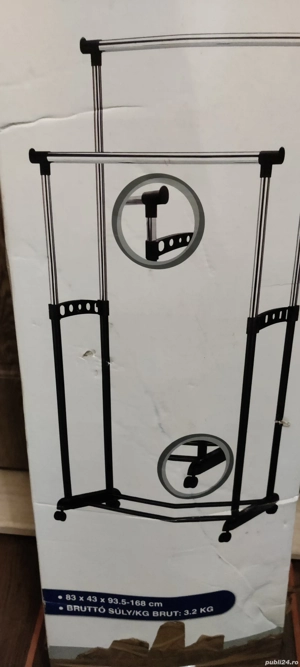 Stender garderoba haine dublu