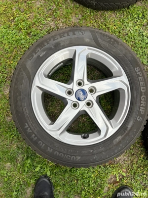 jante aliaj ford cu cauciucuri iarna 205.60.16 - imagine 2