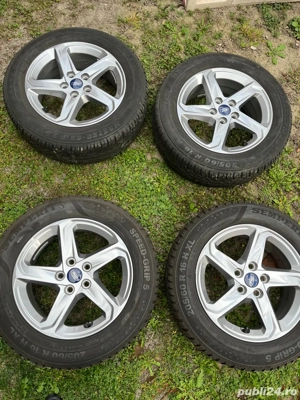 jante aliaj ford cu cauciucuri iarna 205.60.16 - imagine 9