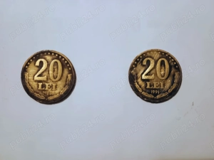 Vând două monezi 20 lei din1991 - imagine 2