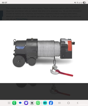 Troliu winch Ramsey RE8000 tractari offroad grup forta 12v wireless