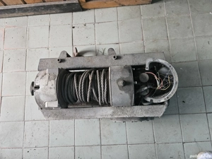 Troliu winch Ramsey RE8000 tractari offroad grup forta 12v wireless - imagine 5