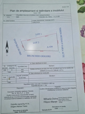 Vand 800m2 teren intravilan , Visina , com Jurilovca.