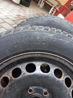 jante si anvelope 205/55 R16 Tigar iarna - imagine 2