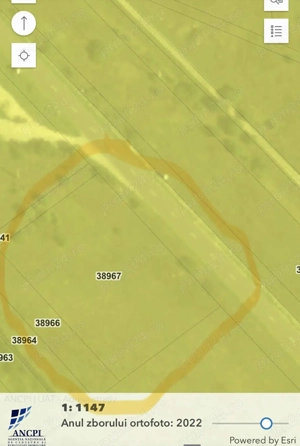 Teren intravilan de vânzare   acces direct la DN 55-deschidere 75m