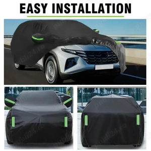 Prelata husa auto XXL Jeep Suv 580x175x120cm Peva impermeabila Protejeaza impotriva soarelui, ploii, - imagine 10