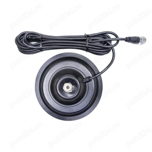 Antena Statie CB PNI LED 2000 90 cm baza magnetica 145mm Iluminare LED - imagine 5