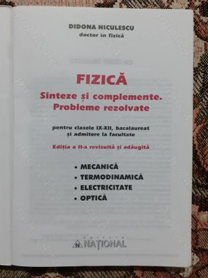 Meditație la Fizică pentru gimnaziu și liceu - bacalaureat & admitere la facultate - imagine 3