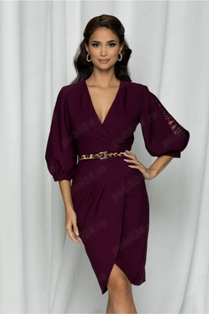 Rochie elegantă dyfashion cu decolteu in V, mărimea 36.