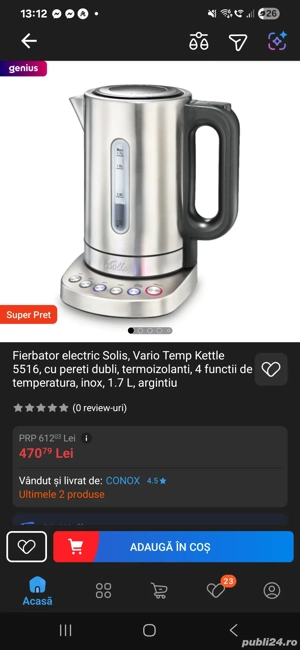 Vand fierbator Solis import Germania - imagine 2