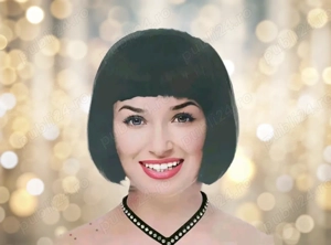 Perucă nouă, scurtă 