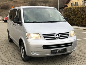 VW Transporter T5 lung 9locuri an 2008 motor 1,9tdi 62kw clima sirocol programabil euro4  - imagine 2