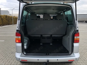 VW Transporter T5 lung 9locuri an 2008 motor 1,9tdi 62kw clima sirocol programabil euro4  - imagine 9