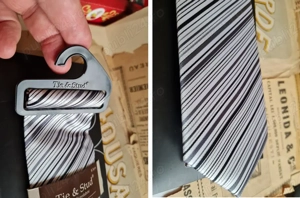 cravată nouă, de lux - GQ tie&stud italian style - imagine 5