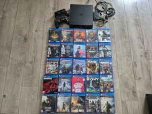 PS4 Slim 1,5 T cu 2 controllere si 26 jocuri - imagine 3