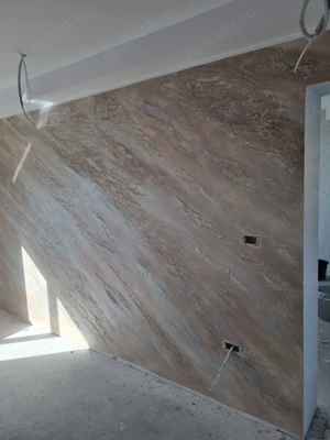 Aplic piatra sparta, vopsele pensulate, decorative