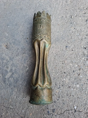 vaza obuz bronz 34 cm