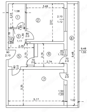  Apartament 2 camere,decomandat,confort 1