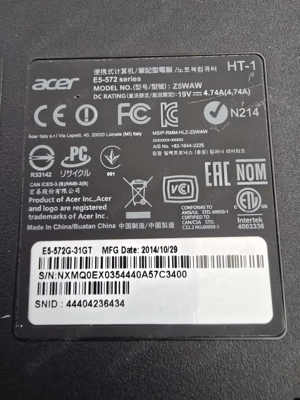 display laptop acer E5-572