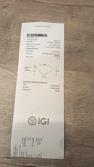 Diamant sigilat 0.26 - imagine 4