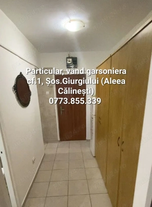 Proprietar,vând Garsoniera, Str.Călinești, (Șos.Giurgiului), sector 4.