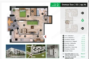 Apartament 2 camere – confort, lumină și eficiență în Sepsi Domus