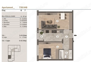 Apartament 2 camere decomandat - Gata de mutare - Luica Brancoveanu - imagine 14